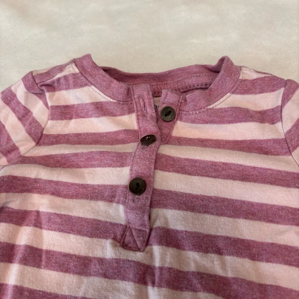 Gymboree pink striped outfit baby girl 0-3 months